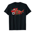 Santa Shark Soccer Football Lights T-Shirt - Streetwear Style Men Women - T-Shirt, Sweatshirt, Hoodie