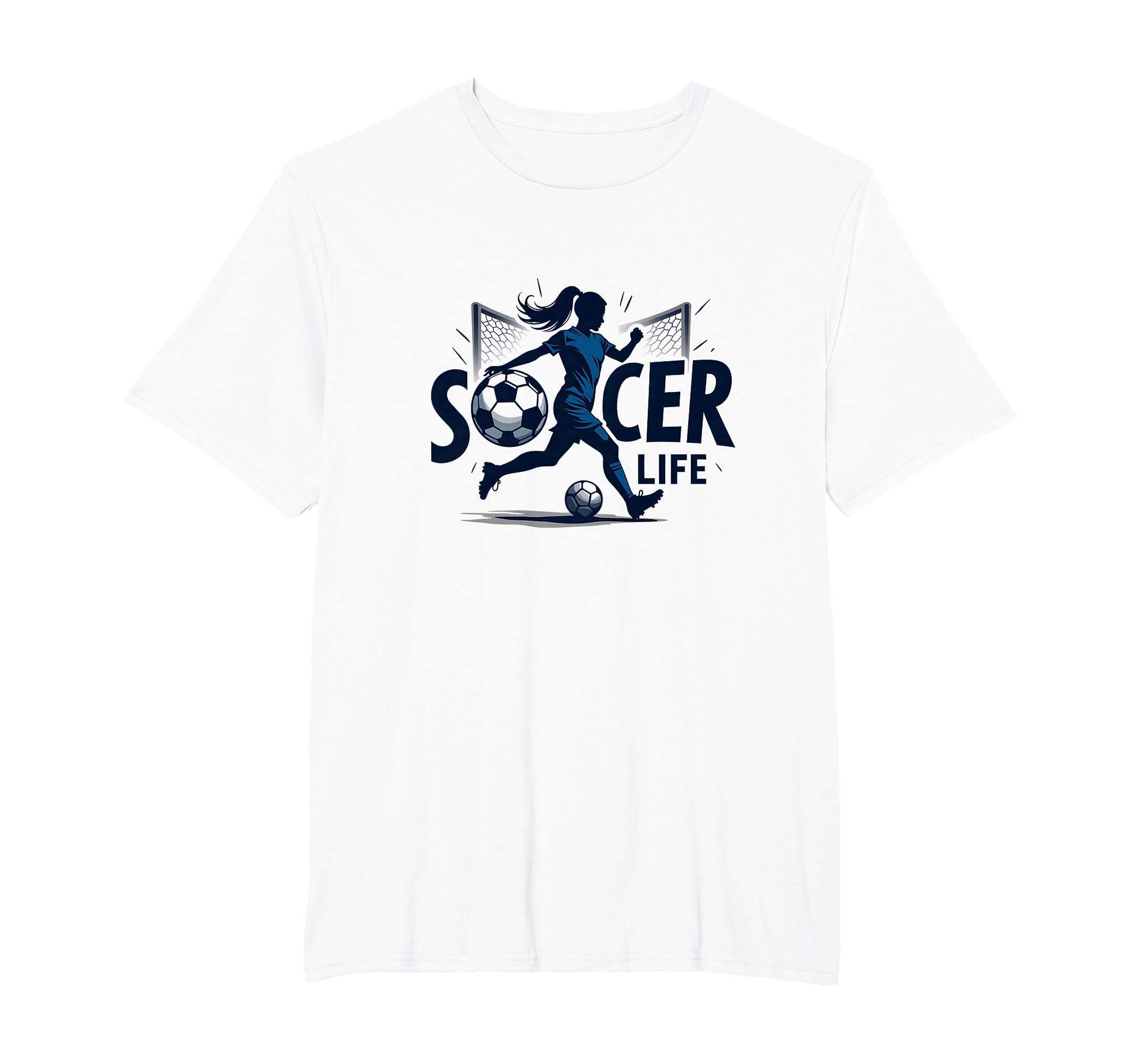 Soccer Is Life Womens Passion Beautiful T-Shirt - Graphic Print for Adults - T-Shirt, Sweatshirt, Hoodie