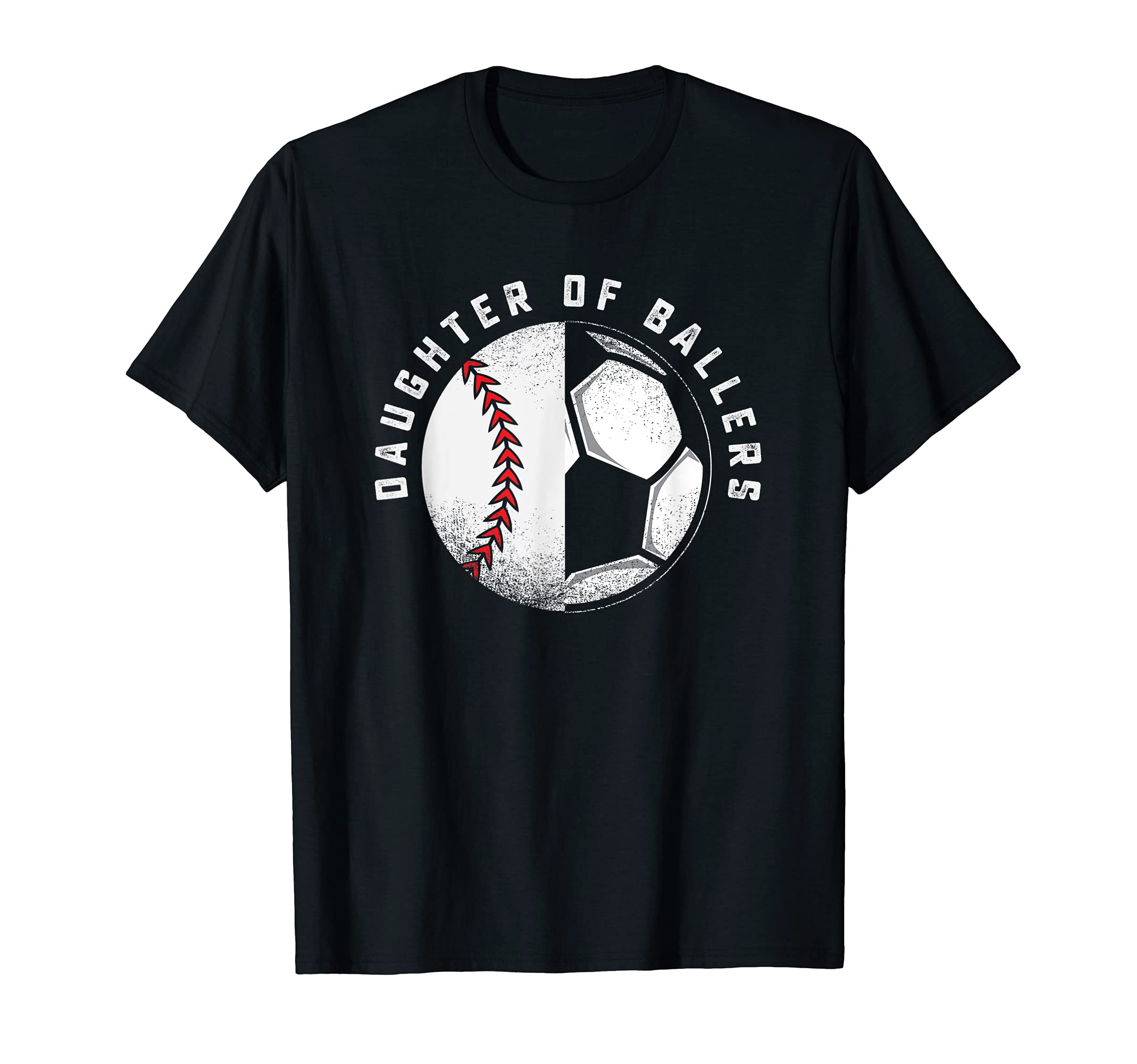 Daughter Ballers Mom Dad Baseball Soccer T-Shirt - Minimalist Print Unisex - T-Shirt, Sweatshirt, Hoodie