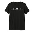 Heartbeat Soccer Player Ball Soccer T-Shirt - Graphic Print for Adults - T-Shirt, Sweatshirt, Hoodie
