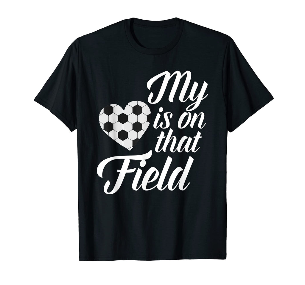Proud Soccer Parents My Heart Is T-Shirt - Fun Novelty Design for Adults - T-Shirt, Sweatshirt, Hoodie