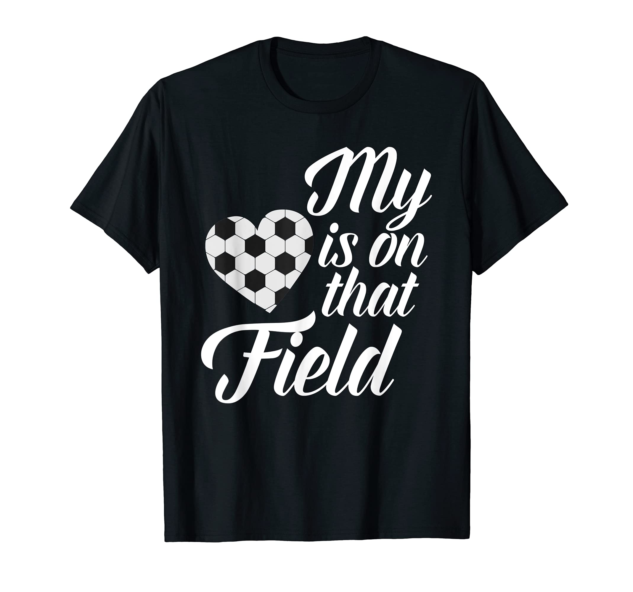 Proud Soccer Parents My Heart Is T-Shirt - Fun Novelty Design for Adults - T-Shirt, Sweatshirt, Hoodie
