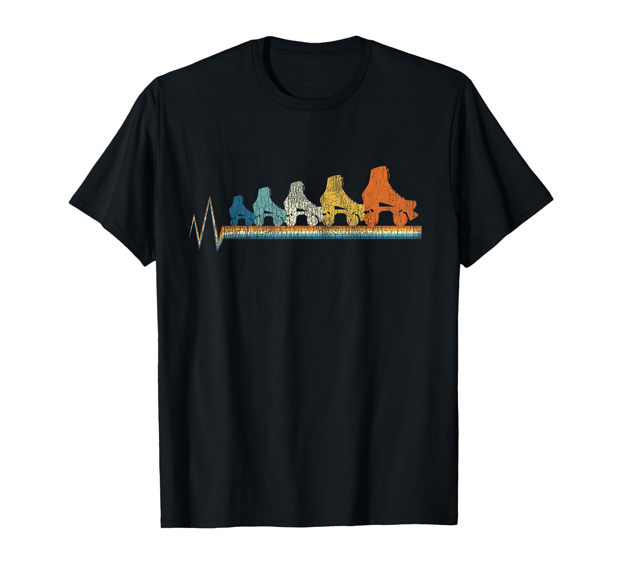 Roller Skating Skate 1970S T-Shirt - Aesthetic Graphic for Adults - T-Shirt, Sweatshirt, Hoodie