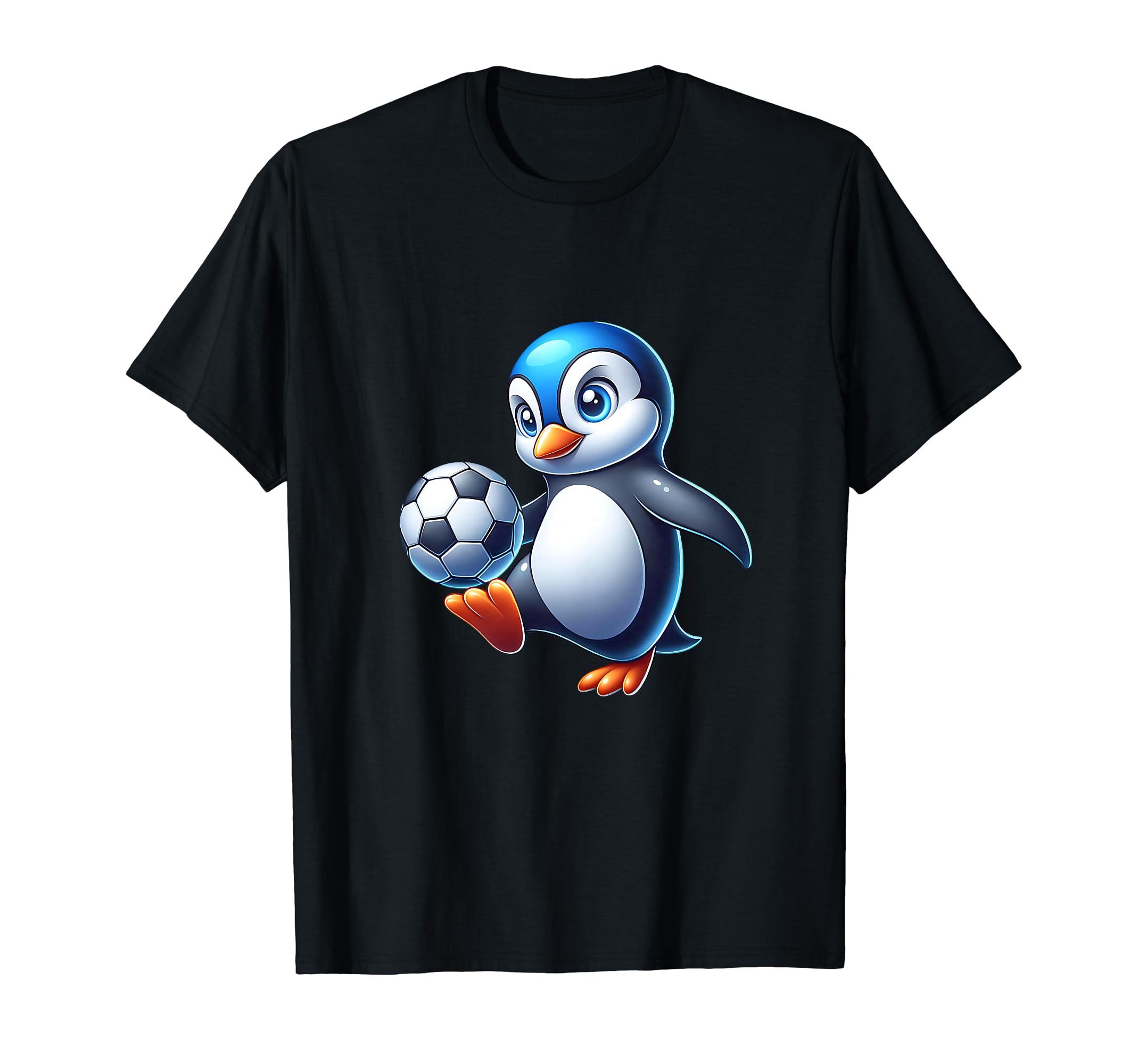 Penguin Bird Soccer Ball Champion Fan T-Shirt - Aesthetic Graphic Unisex - T-Shirt, Sweatshirt, Hoodie