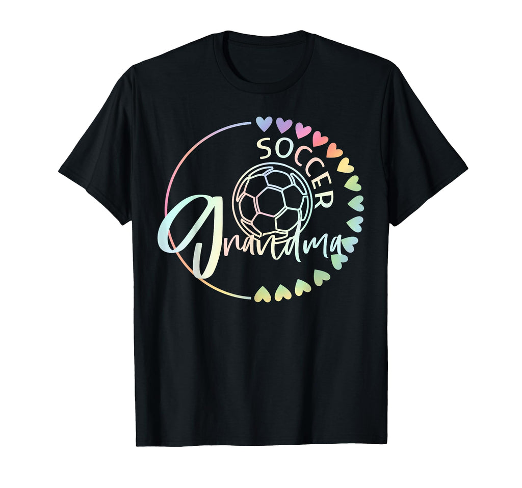 Soccer Grandma Nana Gigi Heart Tie Dye T-Shirt - Trendy Graphic for Adults - T-Shirt, Sweatshirt, Hoodie