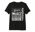 Senior 2027 Soccer Fiance Proud T-Shirt - Minimalist Print Men Women - T-Shirt, Sweatshirt, Hoodie