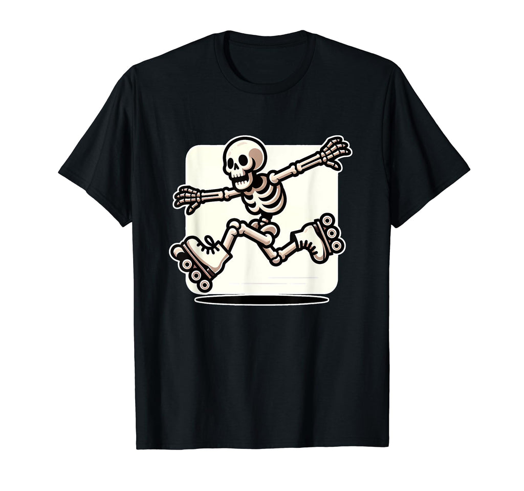 Halloween Skeleton Roller T-Shirt - Casual Everyday Wear for Adults - T-Shirt, Sweatshirt, Hoodie
