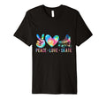 Peace Love Skate Roller Skating Peace T-Shirt - Fun Novelty Design Unisex - T-Shirt, Sweatshirt, Hoodie