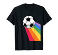 Soccer Ball Rainbow Soccer Player T-Shirt - Minimalist Print Men Women - T-Shirt, Sweatshirt, Hoodie