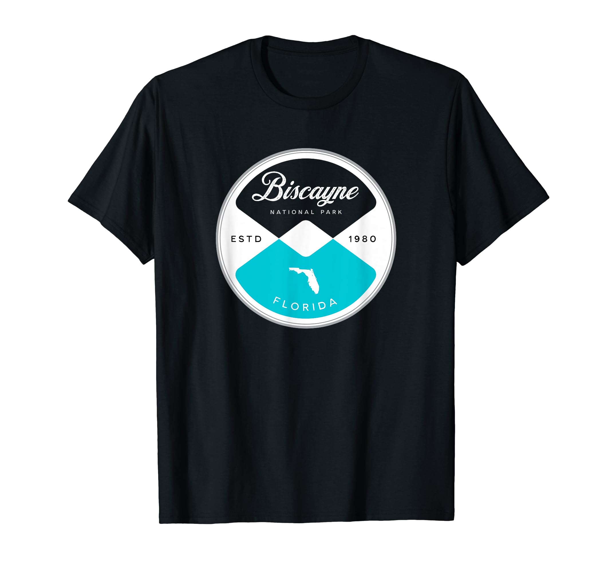 Biscayne National Park Florida Circle T-Shirt - Custom Art Print Unisex - T-Shirt, Sweatshirt, Hoodie