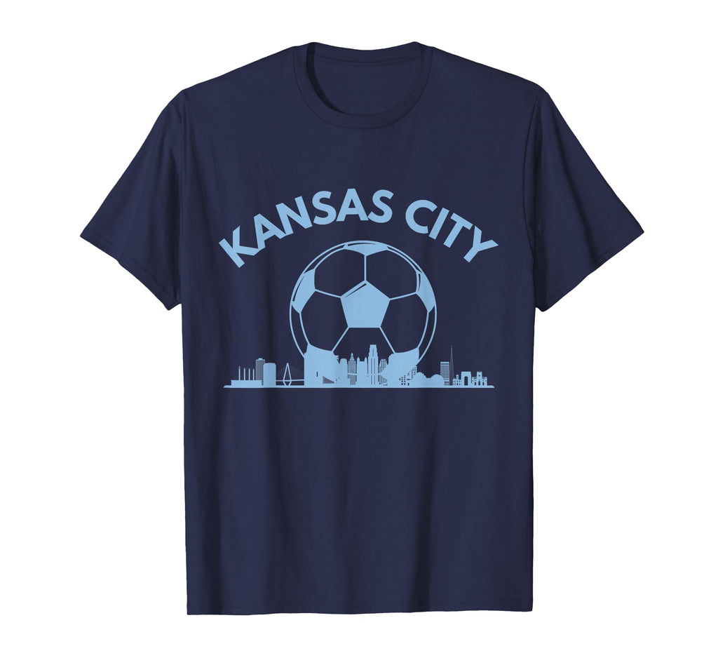 Kansas City Soccer Skyline T-Shirt - Minimalist Print Unisex - T-Shirt, Sweatshirt, Hoodie
