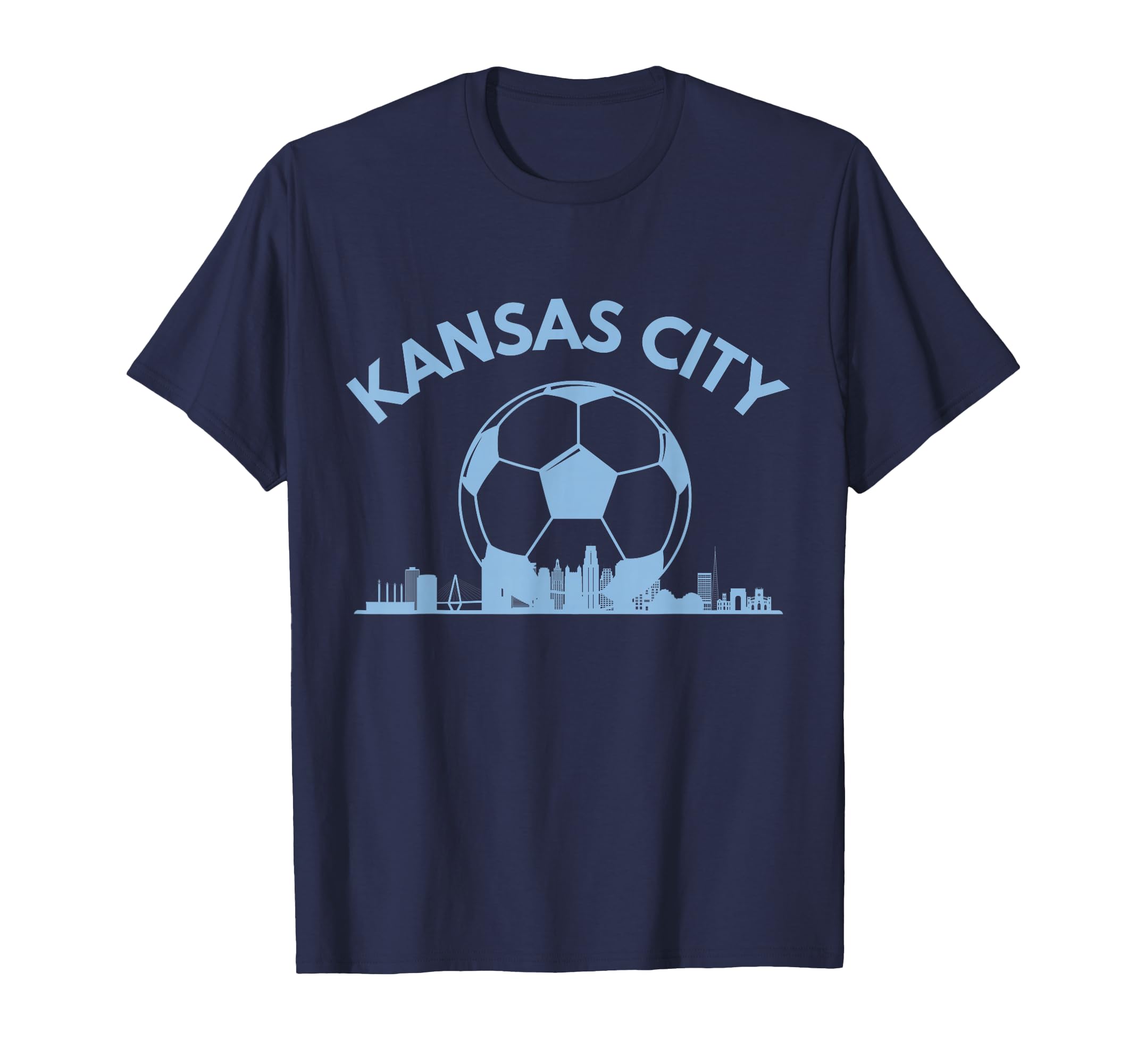 Kansas City Soccer Skyline T-Shirt - Minimalist Print Unisex - T-Shirt, Sweatshirt, Hoodie