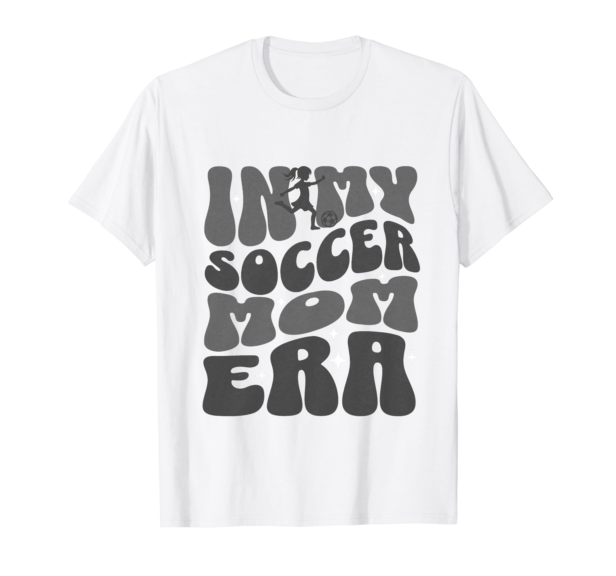 Groovy My Soccer Mom Era Football T-Shirt - Novelty Apparel for Adults - T-Shirt, Sweatshirt, Hoodie