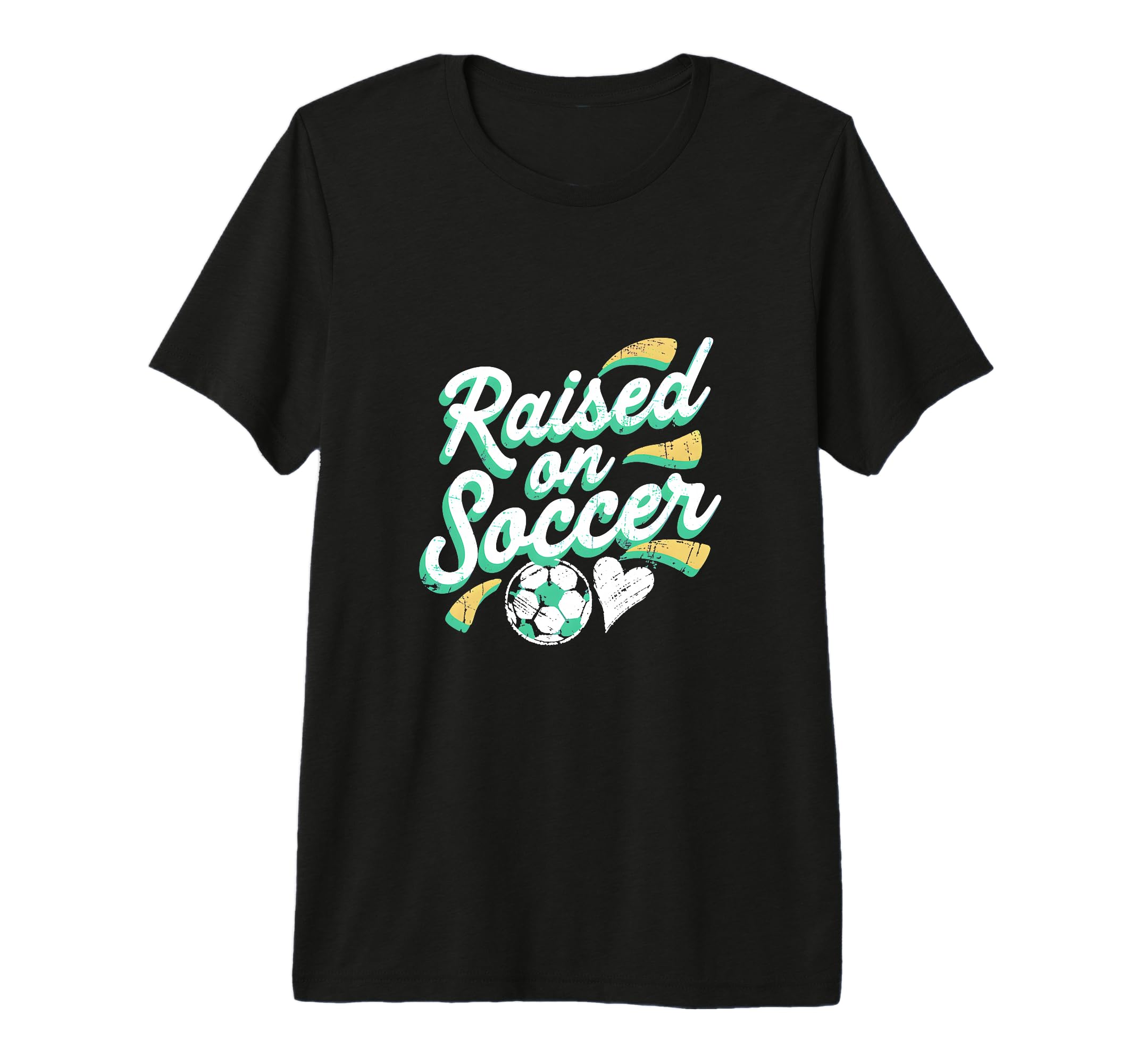 Raised Soccer Mom Family Pride Tri T-Shirt - Trendy Graphic for Adults - T-Shirt, Sweatshirt, Hoodie