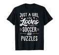 Just Who Loves Soccer And Puzzles T-Shirt - Streetwear Style for Adults - T-Shirt, Sweatshirt, Hoodie