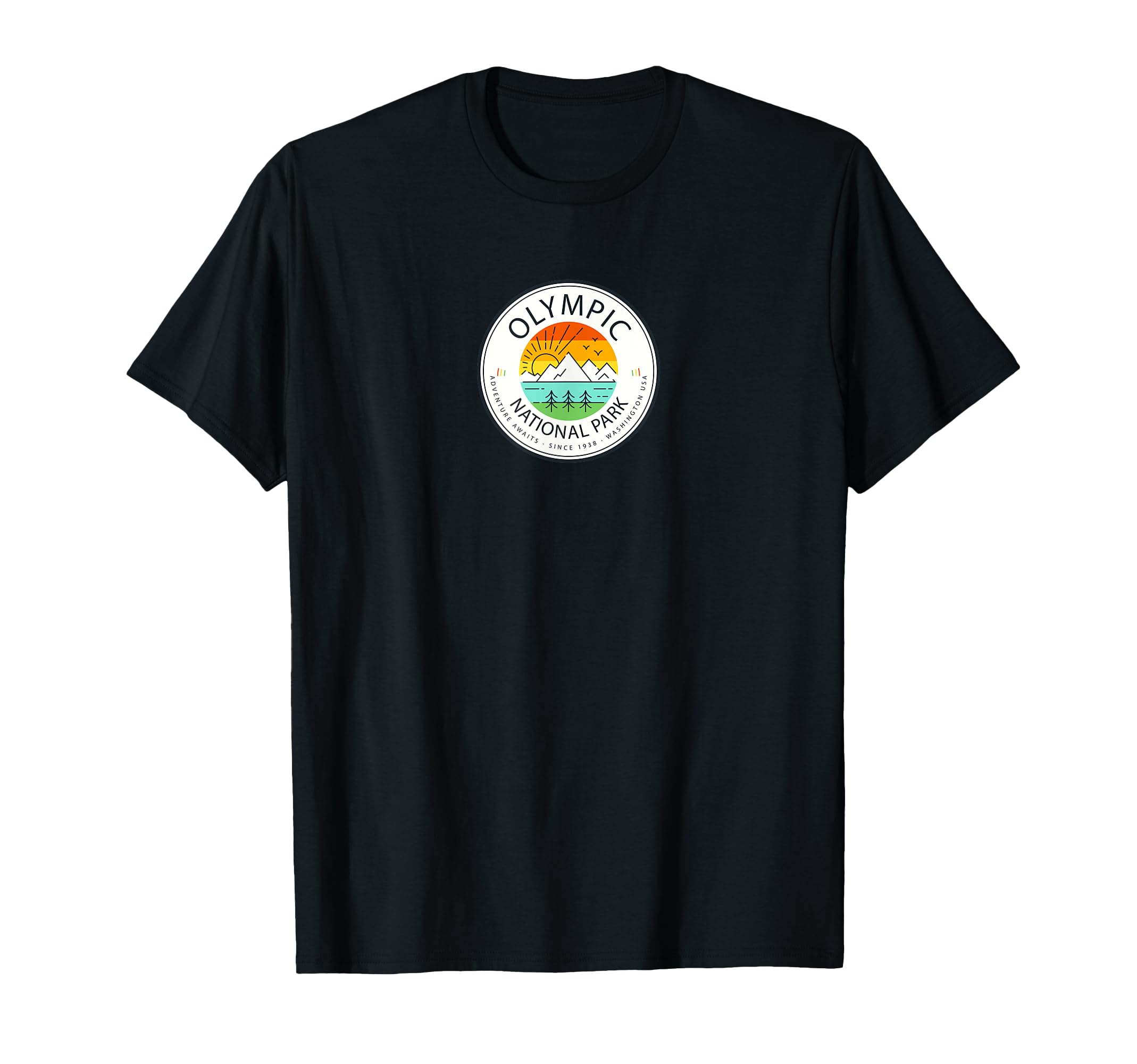 Olympic National Park Mountain T-Shirt - Casual Everyday Wear for Adults - T-Shirt, Sweatshirt, Hoodie