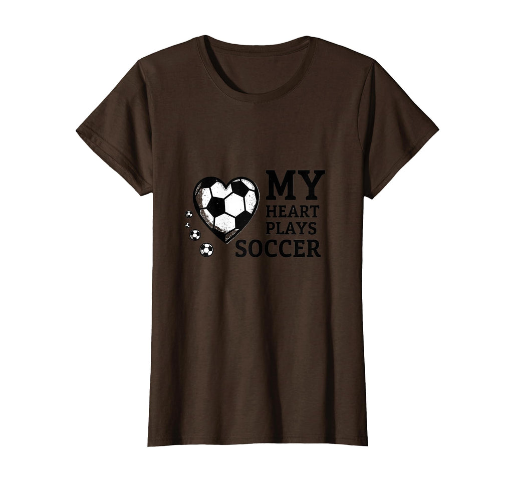 My Heart Plays Soccer Mom T-Shirt - Custom Art Print Unisex - T-Shirt, Sweatshirt, Hoodie