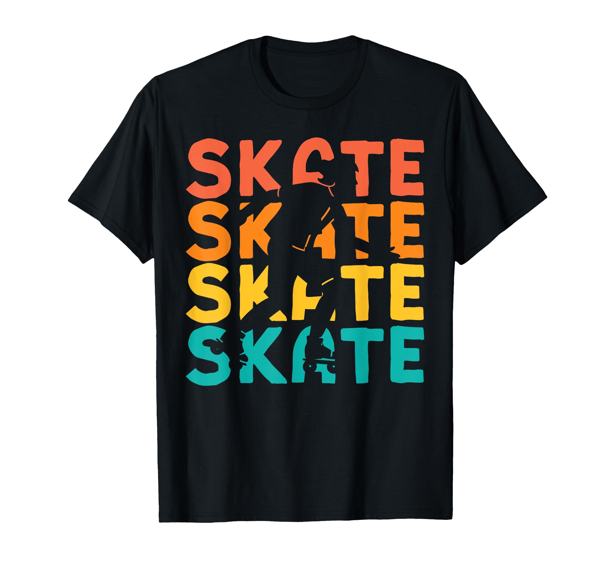 Roller Skating Skate 1970S Skate Skate T-Shirt - Trendy Graphic for Adults - T-Shirt, Sweatshirt, Hoodie