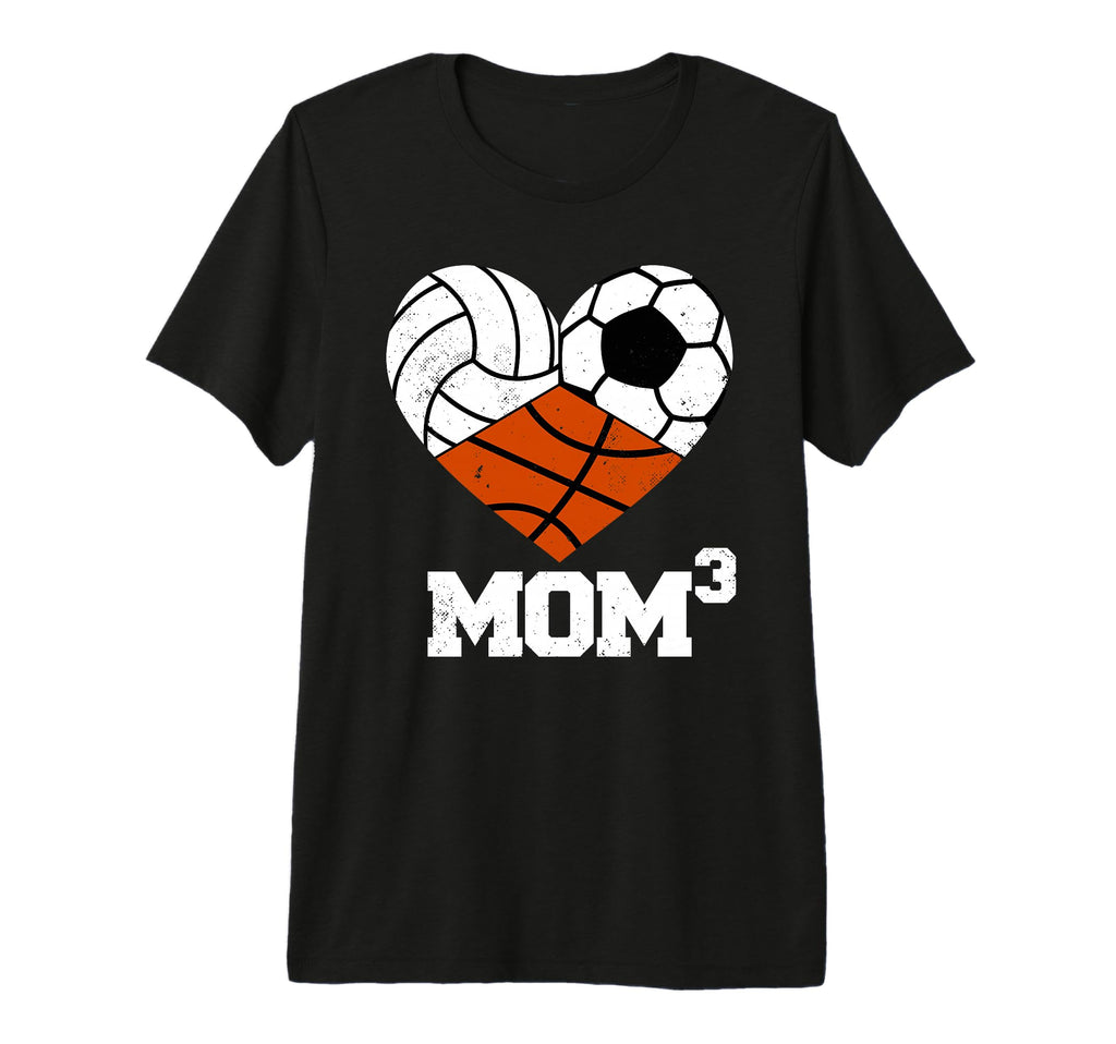 Mom Cubed Mom3 Mom Three Volleyball T-Shirt - Aesthetic Graphic for Adults - T-Shirt, Sweatshirt, Hoodie