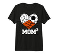 Mom Cubed Mom3 Mom Three Volleyball T-Shirt - Aesthetic Graphic for Adults - T-Shirt, Sweatshirt, Hoodie