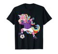 Soccer Unicorn Dabbing T-Shirt - Streetwear Style for Adults - T-Shirt, Sweatshirt, Hoodie