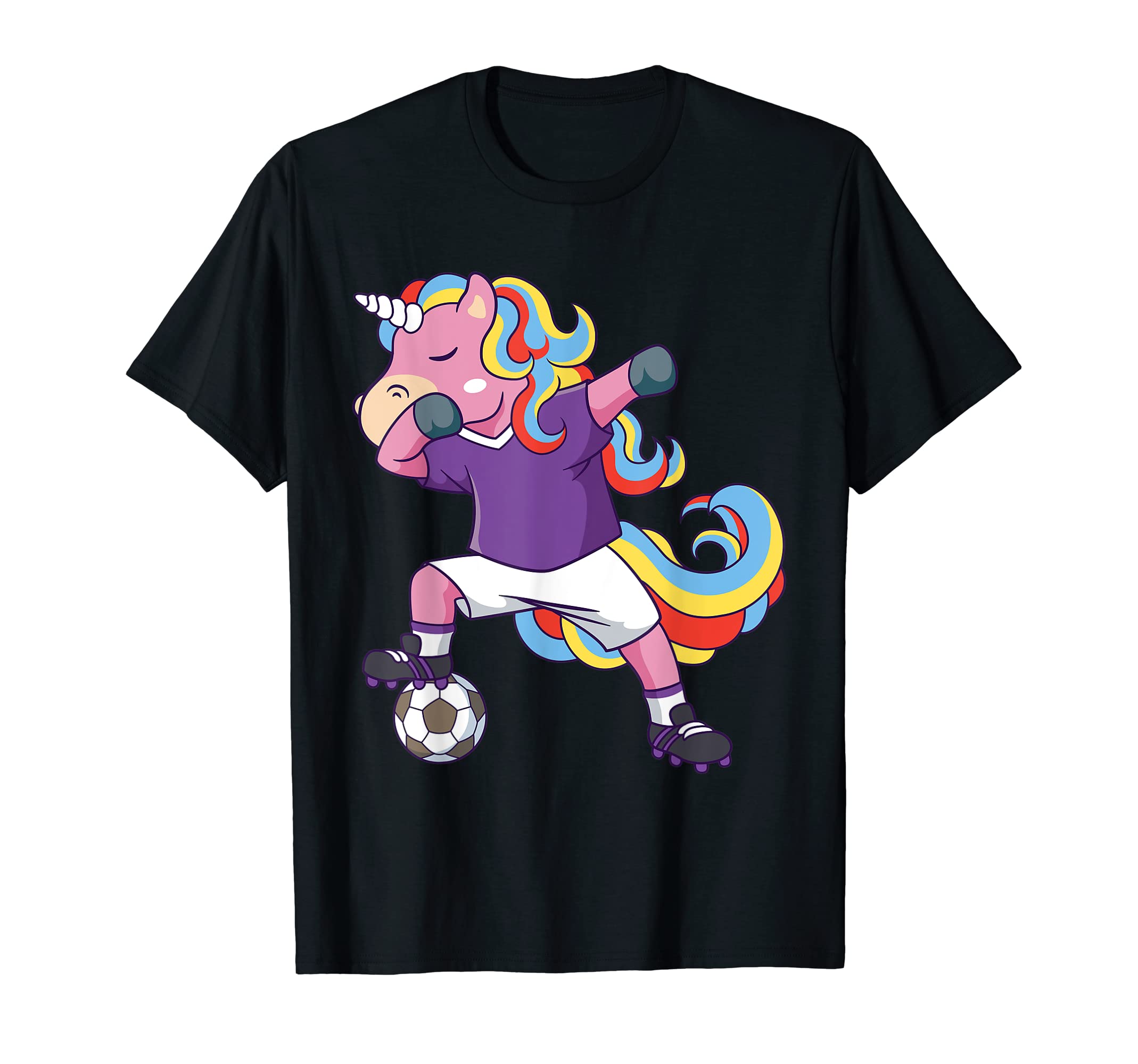 Soccer Unicorn Dabbing T-Shirt - Streetwear Style for Adults - T-Shirt, Sweatshirt, Hoodie