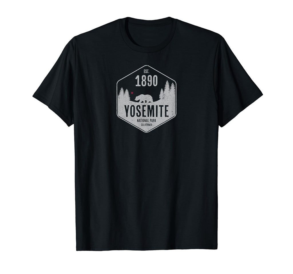 Yosemite National Park California Bear T-Shirt - Minimalist Print Unisex - T-Shirt, Sweatshirt, Hoodie