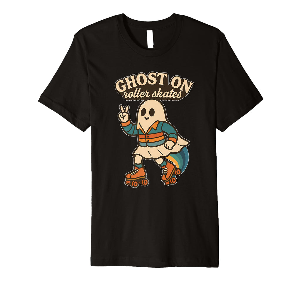Ghost Roller Skates Peace Fun Sweatshirt - Unique Graphic Men Women - T-Shirt, Sweatshirt, Hoodie