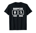 Daughters Yours Mine Funny Soccer Mom T-Shirt - Novelty Apparel for Adults - T-Shirt, Sweatshirt, Hoodie