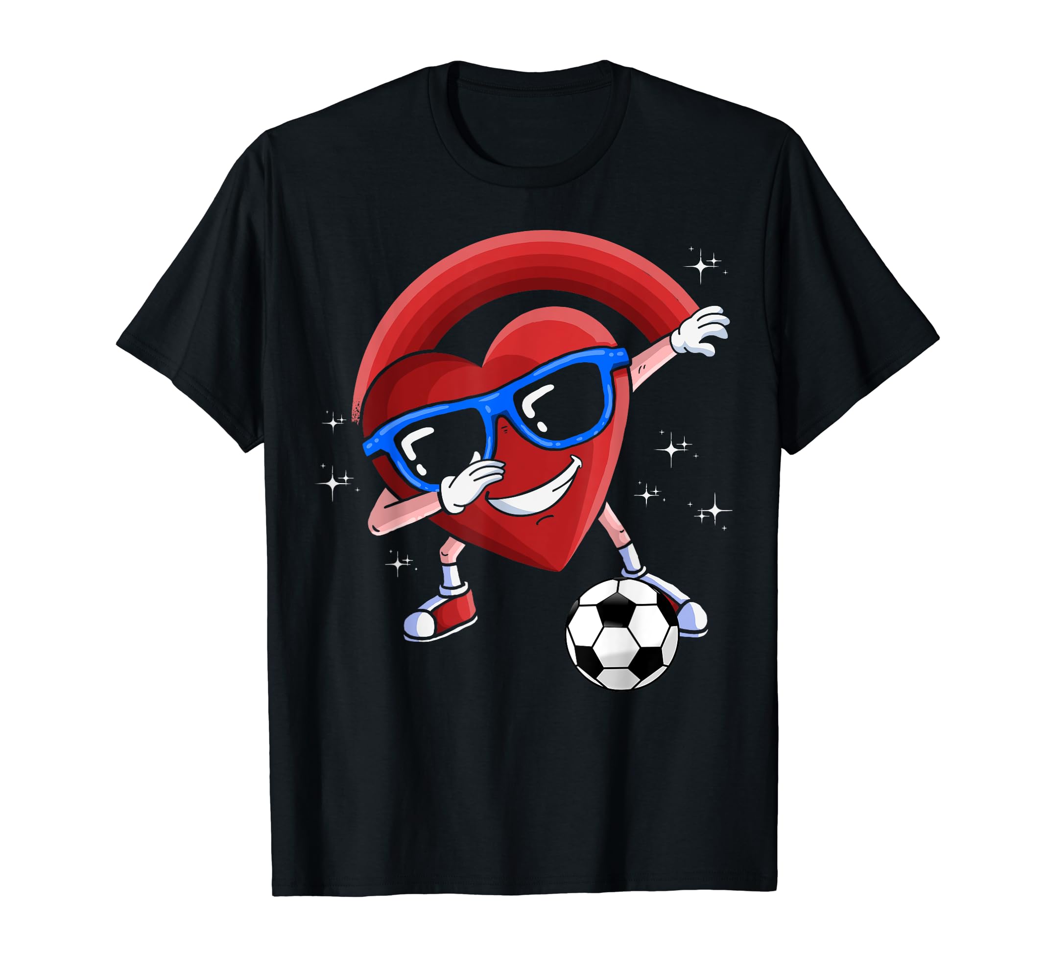 Dabbing Heart Dab Valentines Day T-Shirt - Minimalist Print Men Women - T-Shirt, Sweatshirt, Hoodie