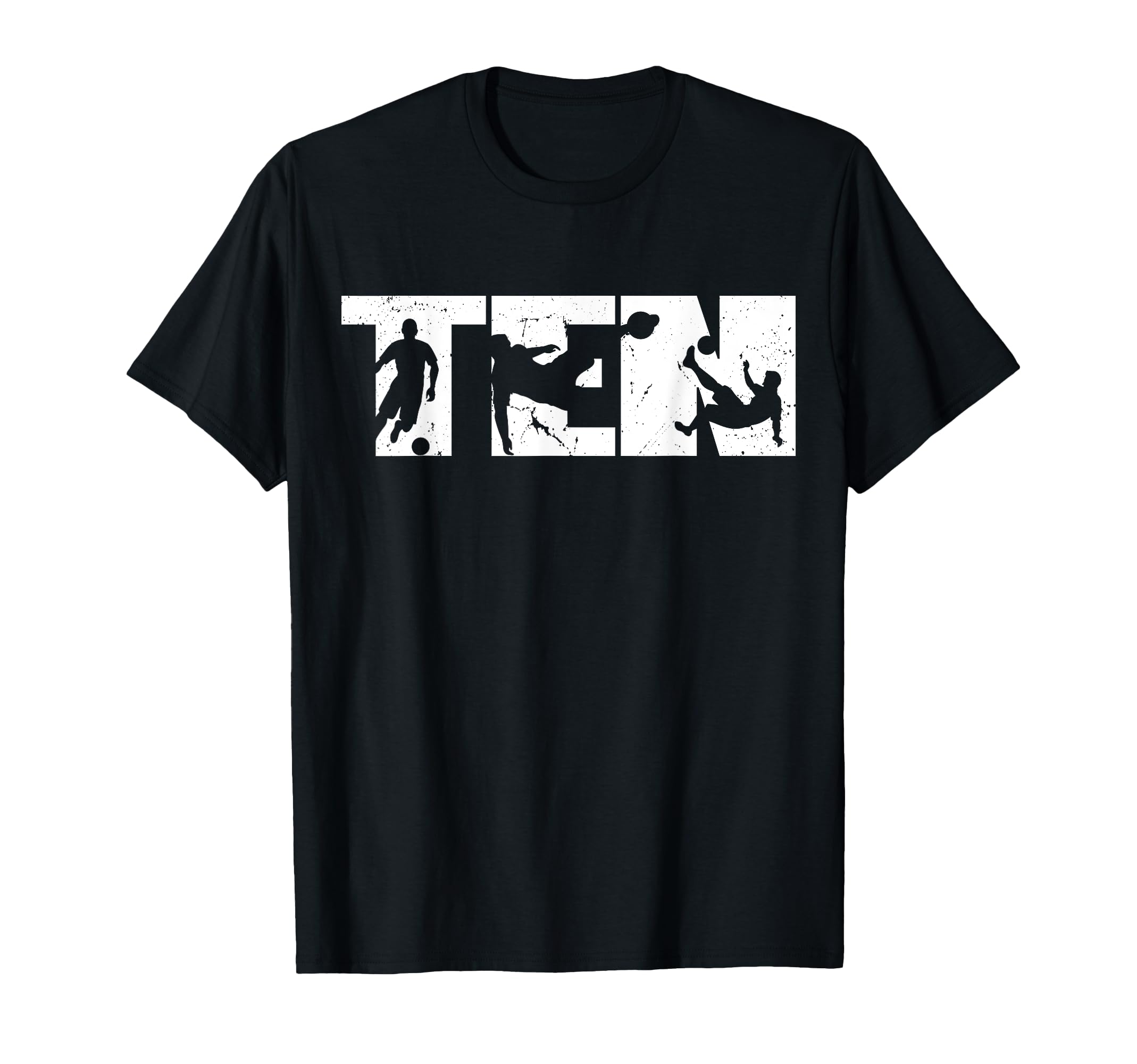 10Th Birthday Soccer 10 Years Old T-Shirt - Casual Everyday Wear Men Women - T-Shirt, Sweatshirt, Hoodie
