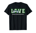 Cartoon Soccer Ball Green And White T-Shirt - Novelty Apparel for Adults - T-Shirt, Sweatshirt, Hoodie