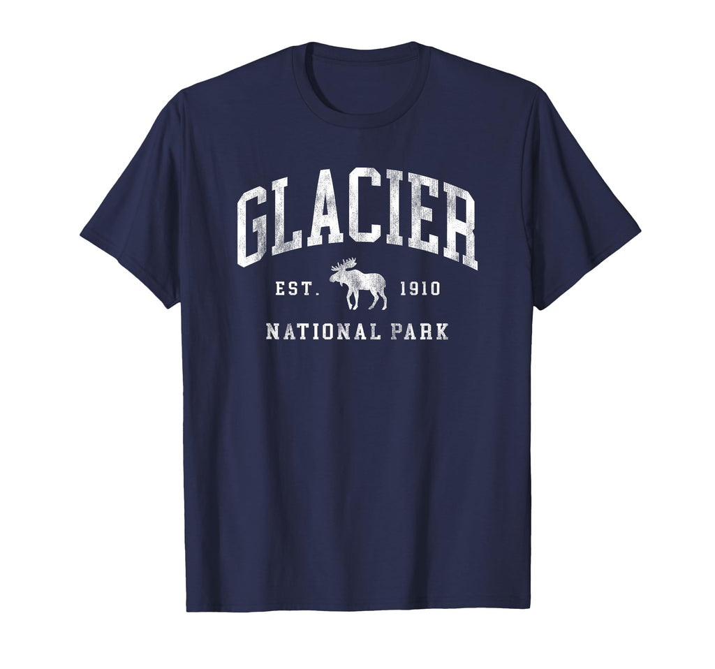 Glacier National Park Est 1910 T-Shirt - Fun Novelty Design for Adults - T-Shirt, Sweatshirt, Hoodie
