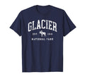 Glacier National Park Est 1910 T-Shirt - Fun Novelty Design for Adults - T-Shirt, Sweatshirt, Hoodie