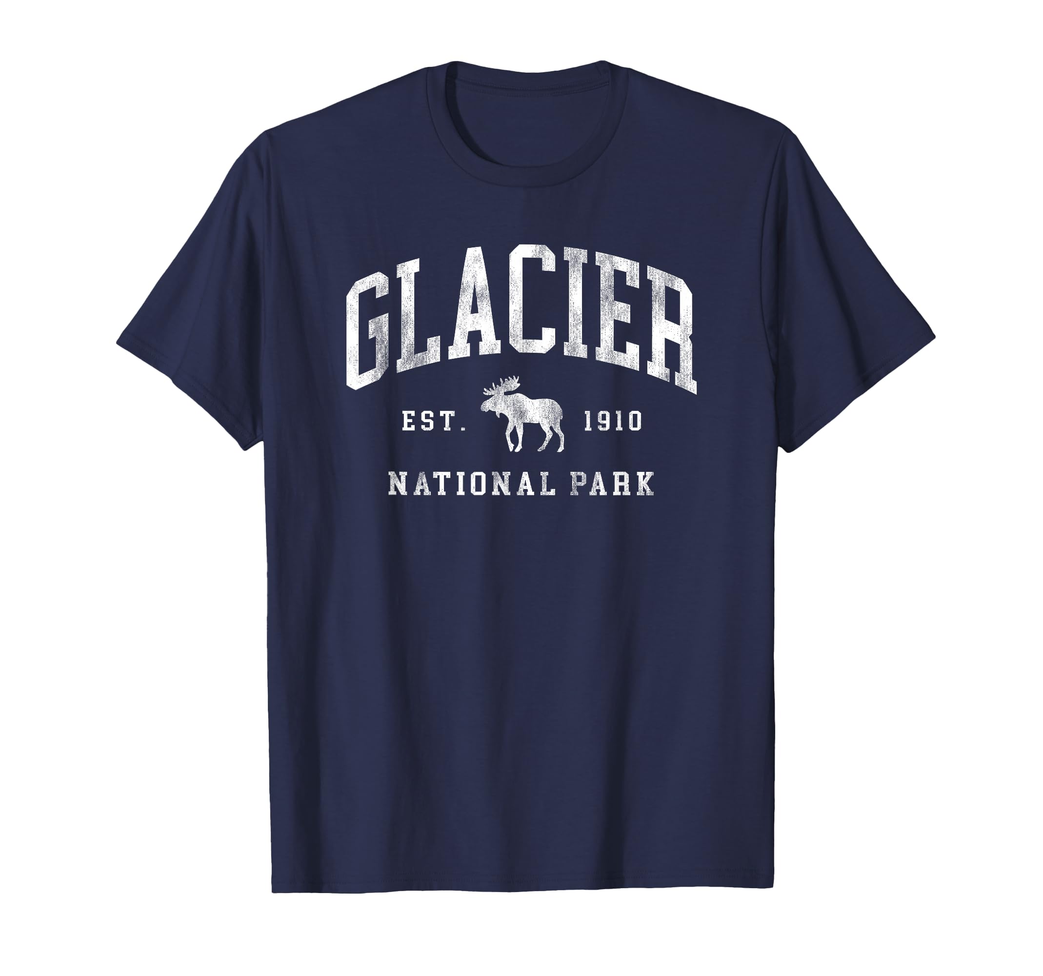 Glacier National Park Est 1910 T-Shirt - Fun Novelty Design for Adults - T-Shirt, Sweatshirt, Hoodie