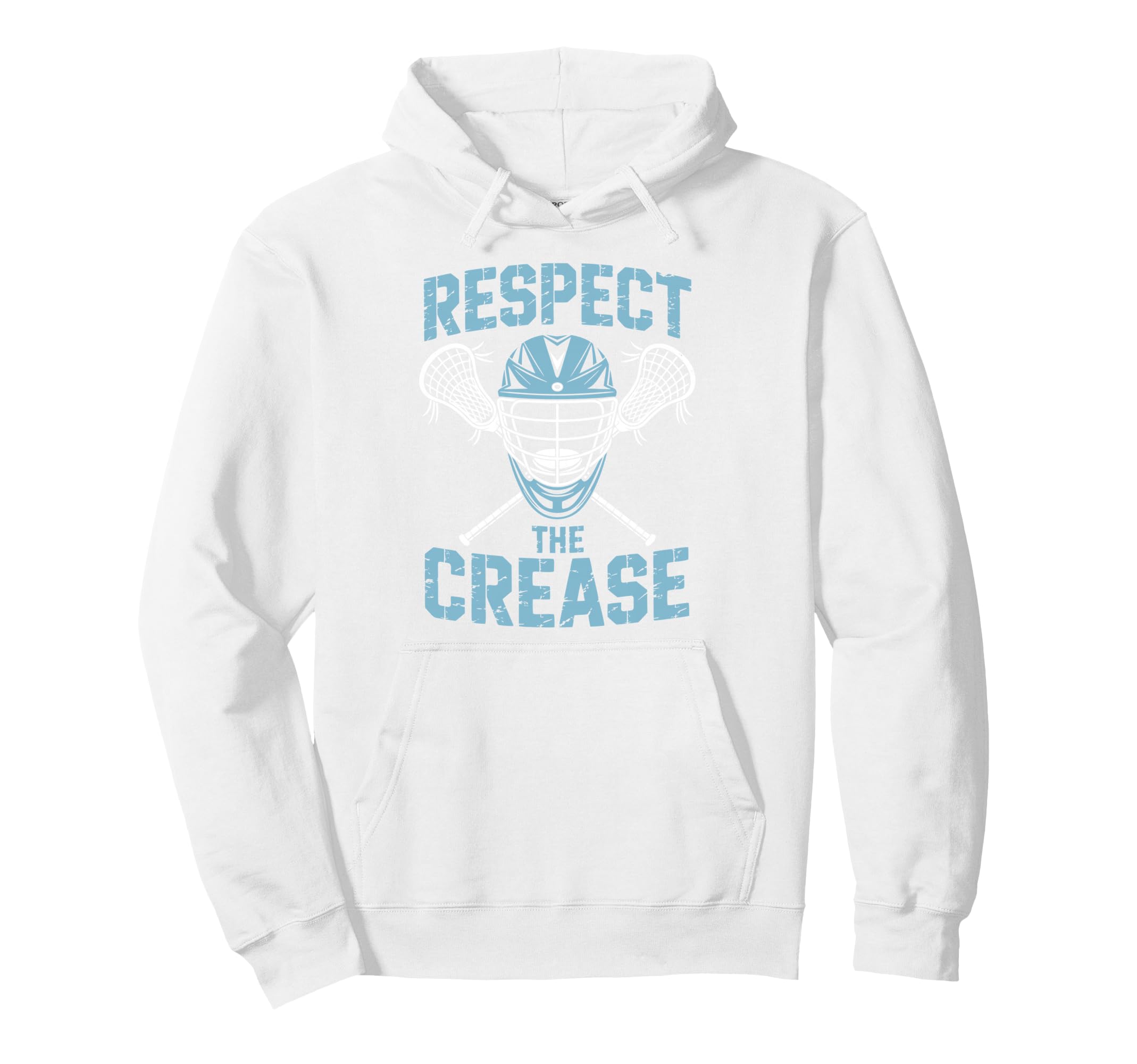Lacrosse Goalie Crease Lax Hoodie - Fun Novelty Design for Adults - T-Shirt, Sweatshirt, Hoodie