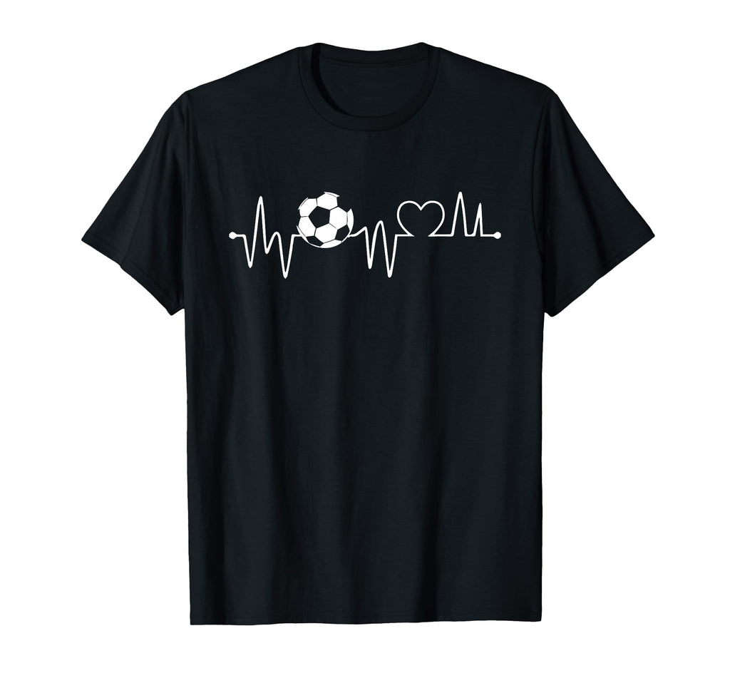 Soccer Heartbeat Soccer Ball T-Shirt - Fun Novelty Design Men Women - T-Shirt, Sweatshirt, Hoodie