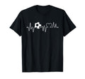 Soccer Heartbeat Soccer Ball T-Shirt - Fun Novelty Design Men Women - T-Shirt, Sweatshirt, Hoodie