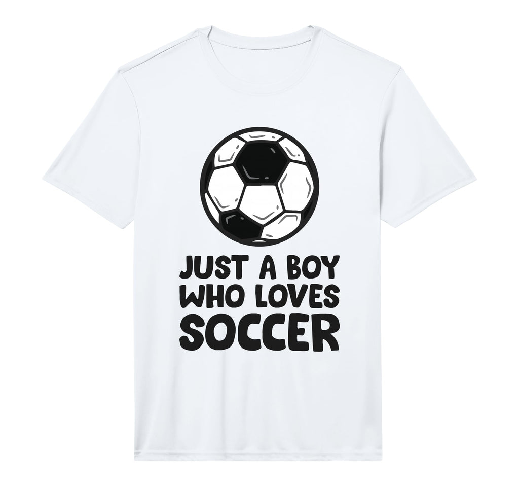 Just Who Loves Soccer Performance T-Shirt - Unique Graphic for Adults - T-Shirt, Sweatshirt, Hoodie