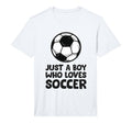 Just Who Loves Soccer Performance T-Shirt - Unique Graphic for Adults - T-Shirt, Sweatshirt, Hoodie