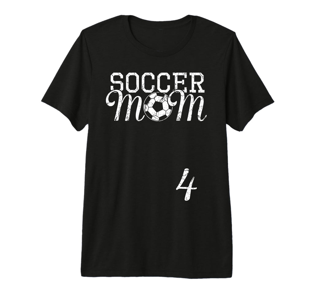 Soccer Mom Jersey Number 4 Favorite T-Shirt - Minimalist Print Men Women - T-Shirt, Sweatshirt, Hoodie