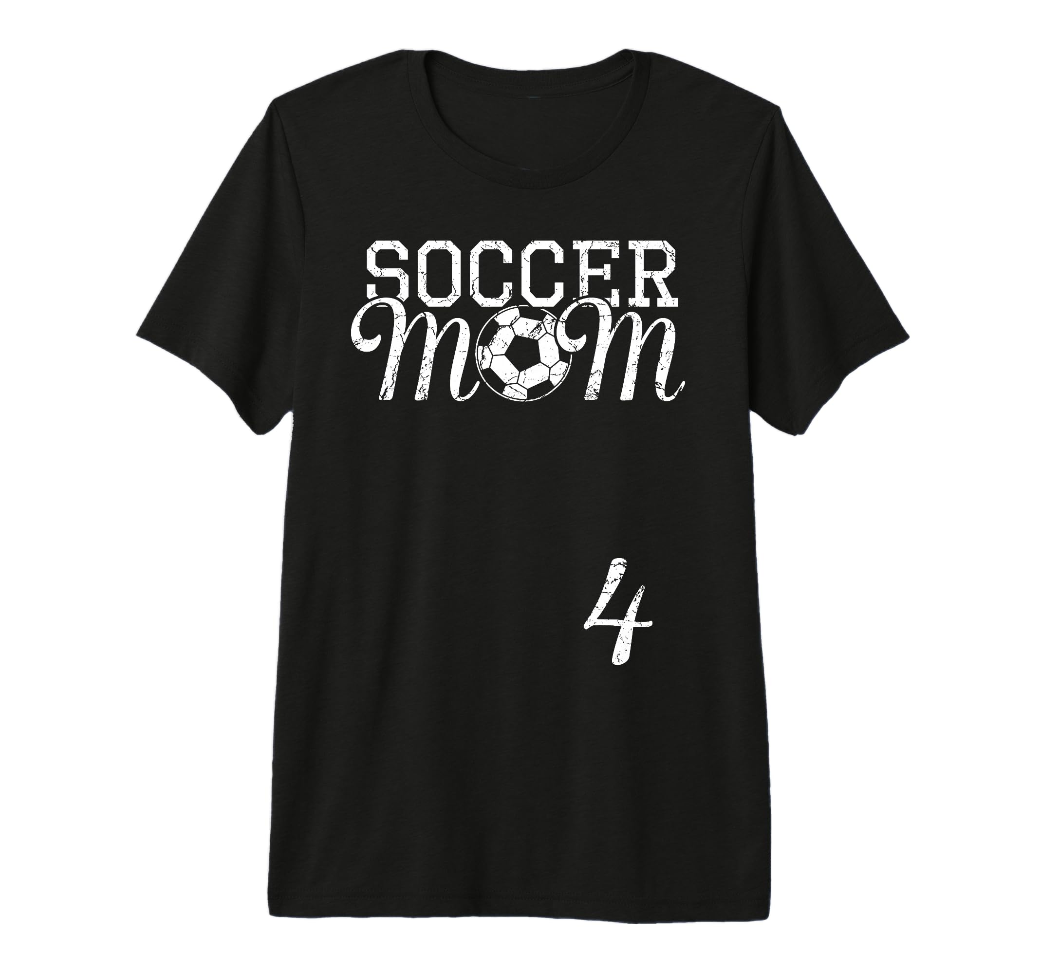 Soccer Mom Jersey Number 4 Favorite T-Shirt - Minimalist Print Men Women - T-Shirt, Sweatshirt, Hoodie