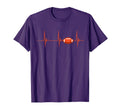 American Football Heartbeat Ecg Pulse T-Shirt - Minimalist Print Men Women - T-Shirt, Sweatshirt, Hoodie