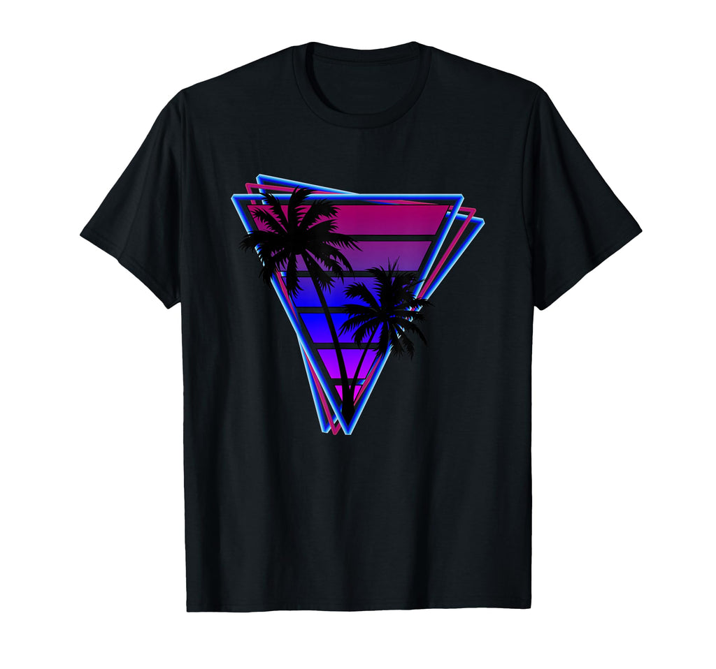 Synthwave Inspired 80S Vaporwave Palm T-Shirt - Streetwear Style Men Women - T-Shirt, Sweatshirt, Hoodie