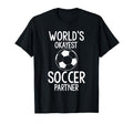 Worlds Okayest Soccer Partner Funny T-Shirt - Fun Novelty Design Unisex - T-Shirt, Sweatshirt, Hoodie
