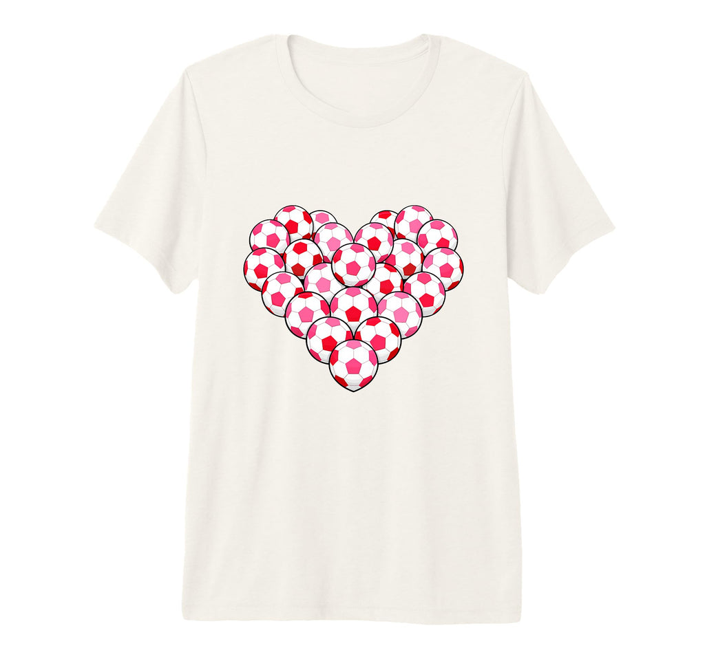Heart Shaped Soccer Ball Artwork Tri T-Shirt - Custom Art Print Unisex - T-Shirt, Sweatshirt, Hoodie