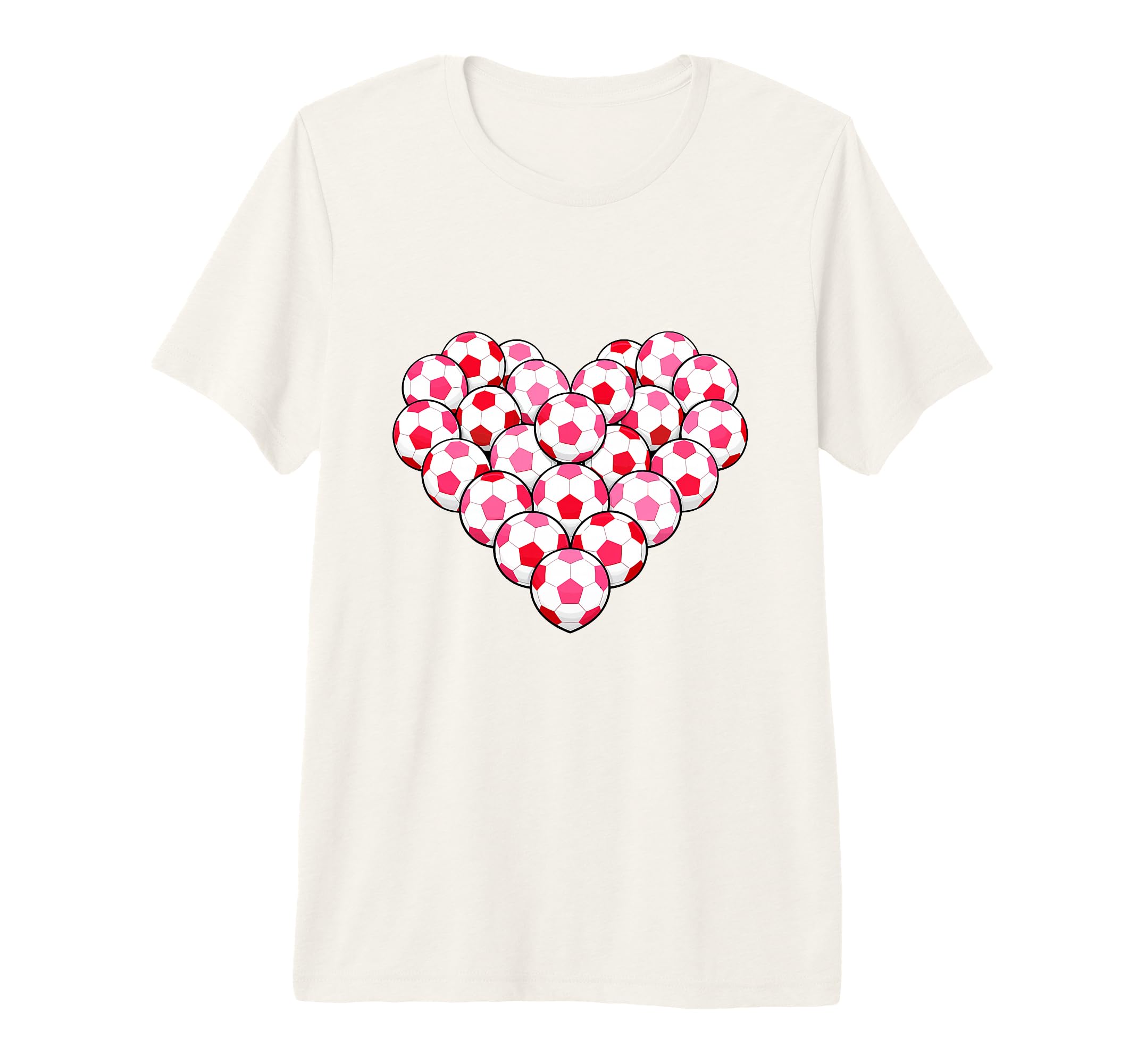 Heart Shaped Soccer Ball Artwork Tri T-Shirt - Custom Art Print Unisex - T-Shirt, Sweatshirt, Hoodie