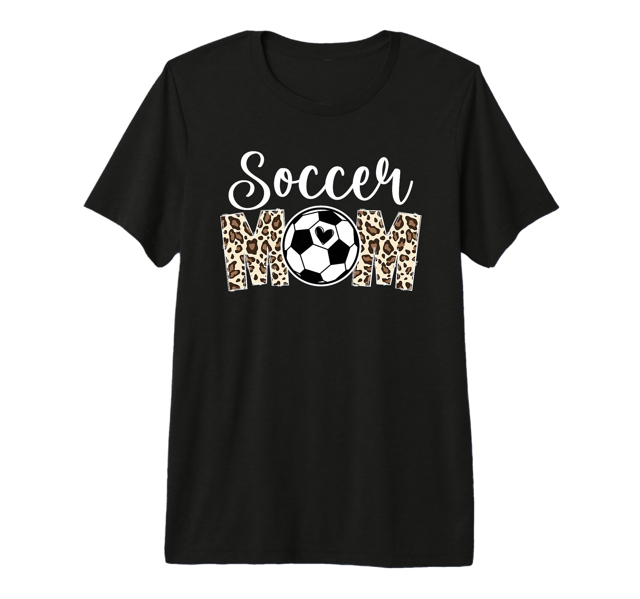 Soccer Mom Soccer Player Mother Leopard T-Shirt - Minimalist Print Unisex - T-Shirt, Sweatshirt, Hoodie