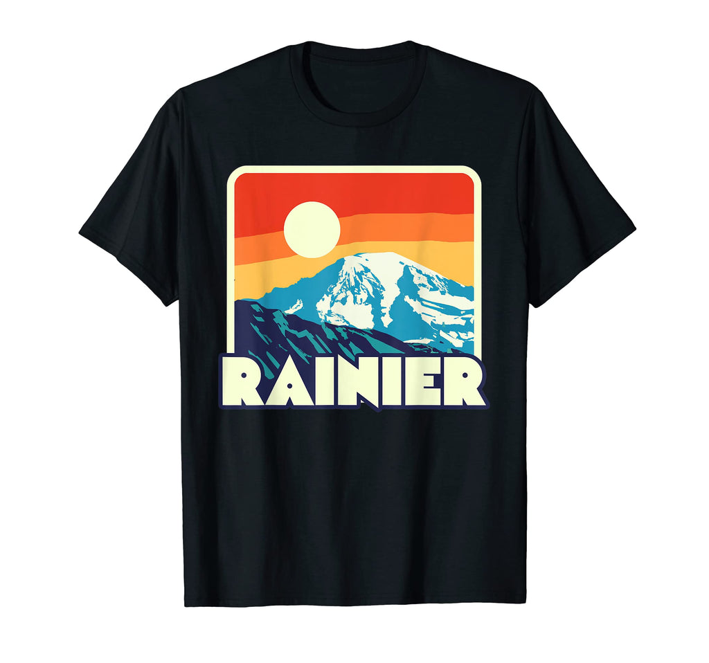 Mount Rainier Wpa National Parks T-Shirt - Fun Novelty Design Unisex - T-Shirt, Sweatshirt, Hoodie