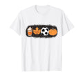 Fall Vibes Pumpkin Spice Soccer Halloween T-Shirt - Trendy Graphic Unisex - T-Shirt, Sweatshirt, Hoodie